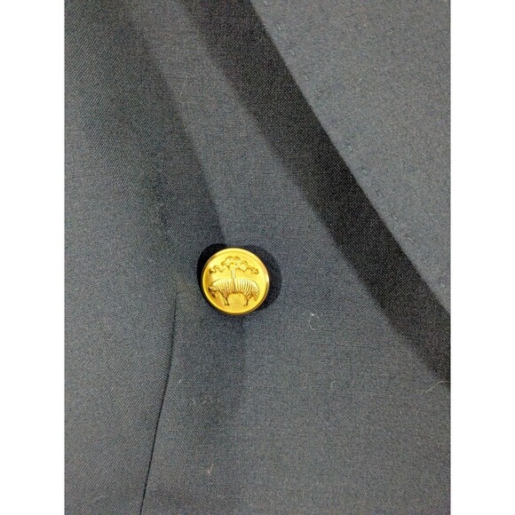 346 Brooks Brothers Loro Piana 100% Wool Double Breasted Navy Blazer Sz 4 - Picture 6 of 12